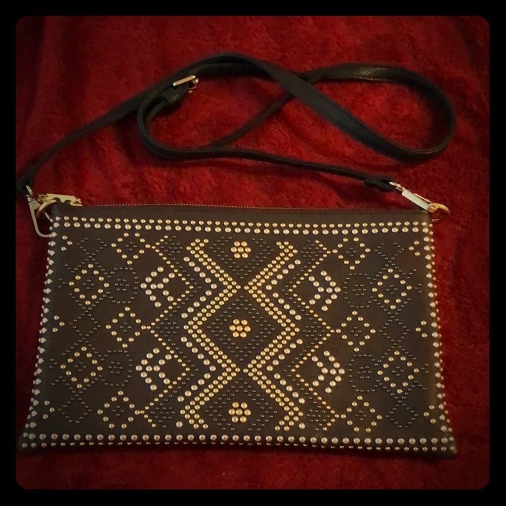 Brown Studded Purse